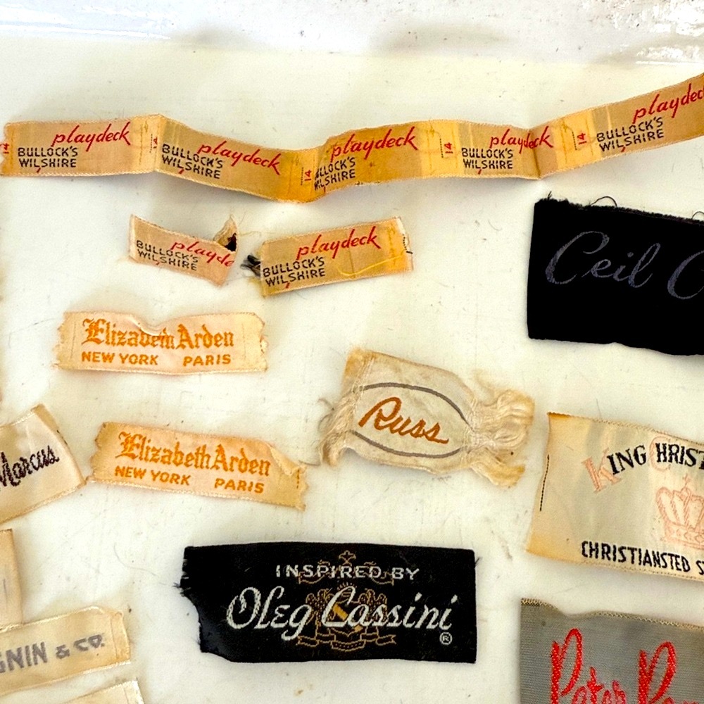 Vintage Designer Clothing Fashion Labels - Clothing Tags - Picture 4 of 6